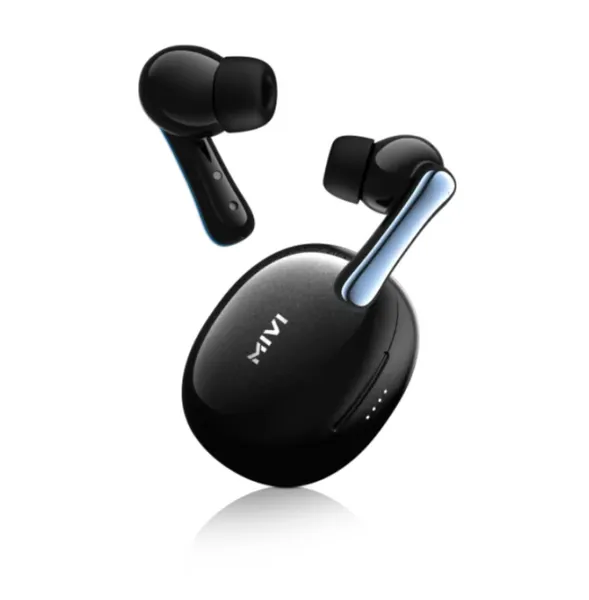Mivi T80 Duopods 50hrs Back up ENC Glossy Finish  Metallic Design 50ms Low Latency